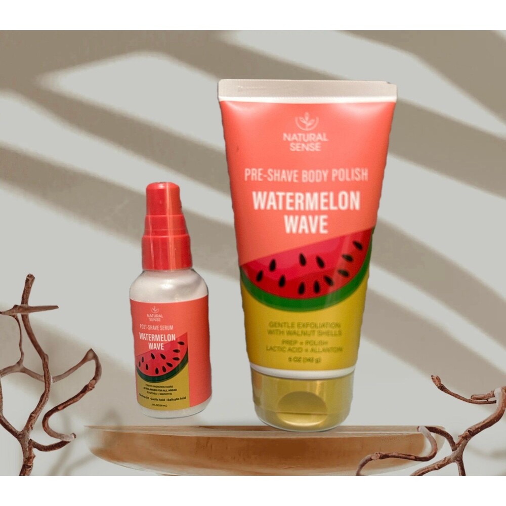 Natural SeNatural Sense Watermelon Wave Pre-Shave Body Polish & Post-Shave Serum